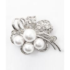 【店舗人気】パール調ブローチ【セレモニー】