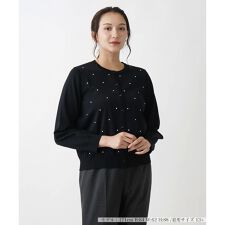 クルーネックニットカーディガン