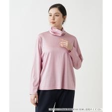 【店舗人気】タートルネックカットソー【シルク混】