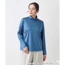【店舗人気】ハイネックカットソー【シルク混】