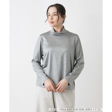 【店舗人気】ハイネックカットソー【シルク混】