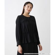 ノーカラーブラウス【BOURGE】