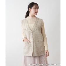 Vネックベスト【BOURGE】