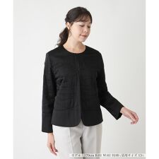 ノーカラージャケット【Leilian WHITE LABEL】【BOURGE】