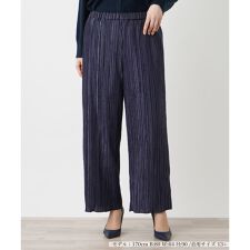 プリーツワイドパンツ