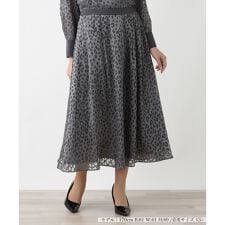 レオパード柄フレアスカート【BOURGE】