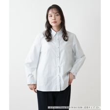 【店舗人気】【ウォッシャブル】ストライプブラウス