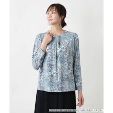 【店舗人気】【ウォッシャブル】プリントクルーネックカットソー【BINDA】