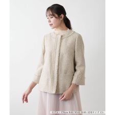 【店舗人気】ノーカラージャケット【BOURGE】