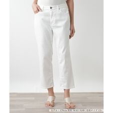 【店舗人気】クロップドホワイトデニム【L JEANS】