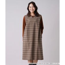 チェック柄ジャンパースカート