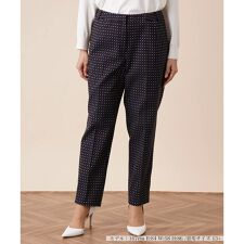 小紋柄テーパードパンツ