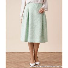 【セットアップ対応商品】ツイードフレアスカート
