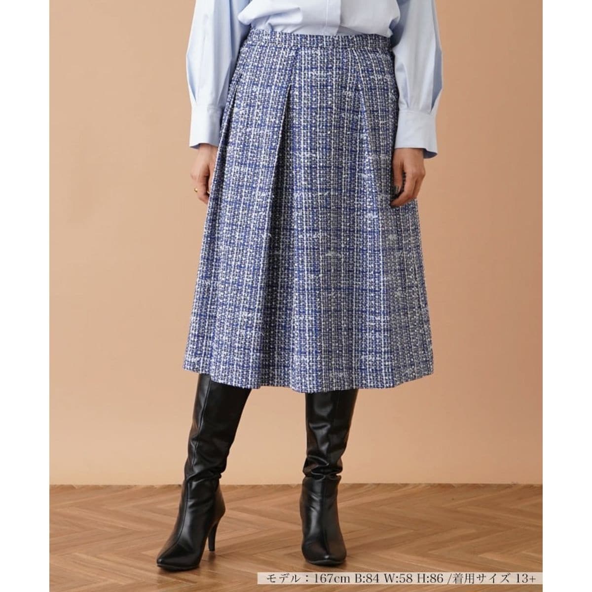 [�}���C]�t�@���V�[�c�C�[�h�^�b�N�t���A�X�J�[�g/�����A�� �v���X�n�E�X�iLeilian PLUS HOUSE�j �Z�����A���u���[