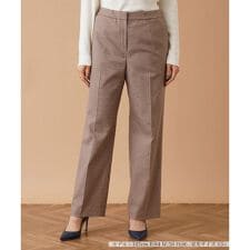 先染めチェックパンツ