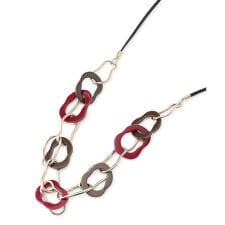 カラーパーツコードネックレス