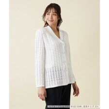 コットンニットジャケット