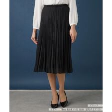 【セレモニー】ミモレ丈プリーツスカート