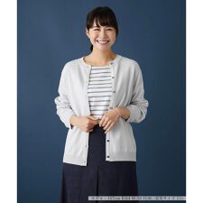 クルーネックニットカーディガン