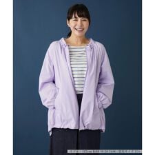 【はっ水】フリルネックジャケット