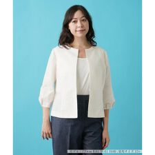 レリアン　プラスハウス(Leilian PLUS HOUSE)の【店舗人気】ノーカラージャケット【プラス企画】