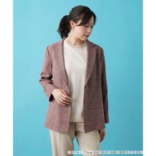 綿麻テーラードジャケット