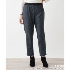 【店舗人気】あったかデニム調プリントスリムパンツ