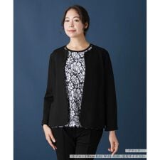 【セットアップ対応商品】ノーカラージャケット