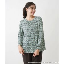 幾何学模様ブラウス
