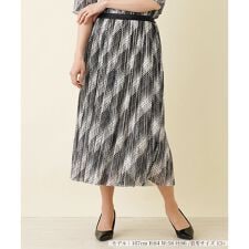 洗えるモノトーンプリーツスカート【パワーネット】
