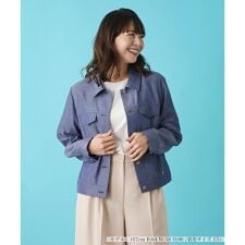 デニム調ジャケット