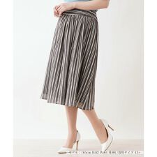 【セットアップ対応商品】ストライプ柄スカート【Leilian the week】