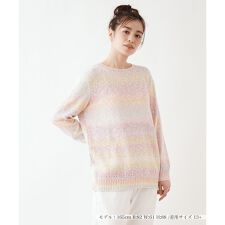 カラーボーダーニット【Leilian the week】