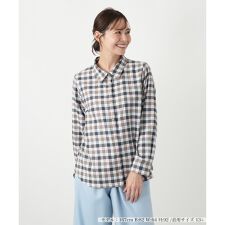 【ウォッシャブル】シャツブラウス【Leilian WHITE LABEL】
