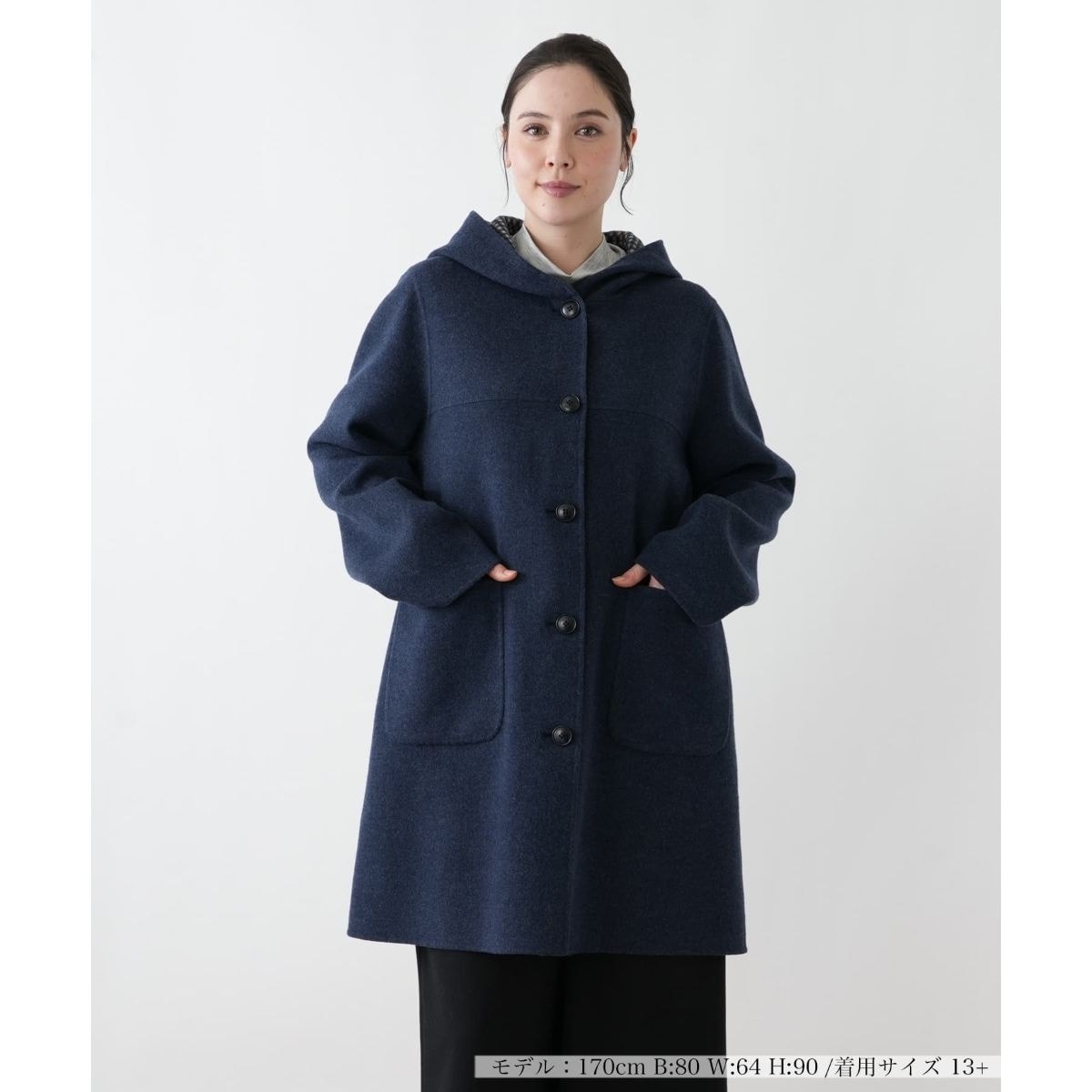 LoroPiana カシミヤロングコート　チャコールグレー LORO PIANA】カシミヤロングコート | レリアン プラスハウス(Leilian