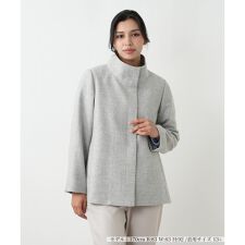 スタンドカラーショートコート【Leilian WHITE LABEL】