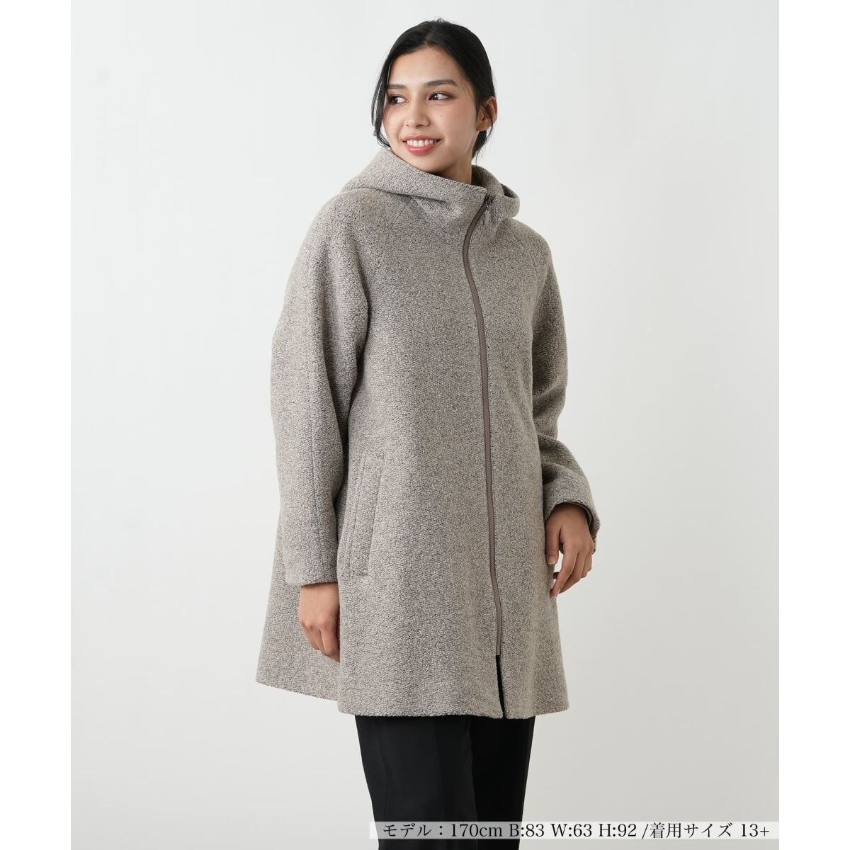 リーフ柄シャツジャケット【Leilian WHITE LABEL】 | レリアン プラス