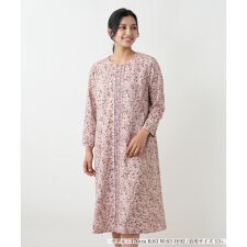 【ウォッシャブル】異素材切替ミックスカラーワンピース【Leilian WHITE LABEL】