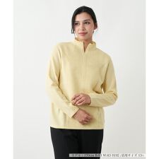 編み柄スタンドネックセーター【Leilian WHITE LABEL】