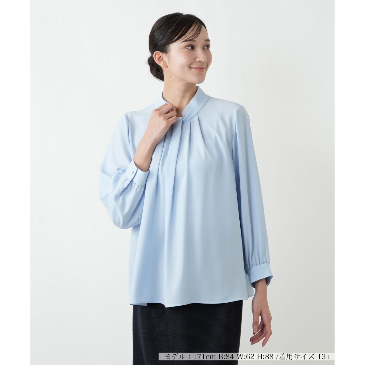 店頭人気】洗えるストレッチブラウス | レリアン プラスハウス(Leilian