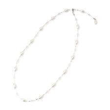 パール調ビーズロングネックレス