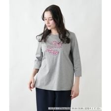 フラワー刺繍ロゴプルオーバー【Leilian WHITE LABEL】