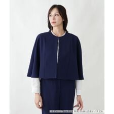 ノーカラーケープジャケット【BOURGE】