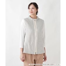 スタンドカラーラメジップベスト【ROCHAS Premiere】