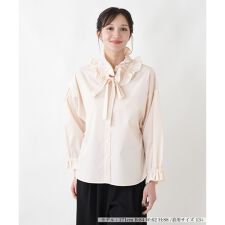 フリルカラーリボンブラウス【NEMIKA】