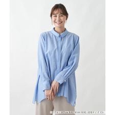 ブザム切替チュニックシャツ【Leilian WHITE LABEL】