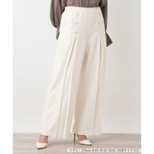 フロントボタンタックワイドパンツ【NEMIKA】