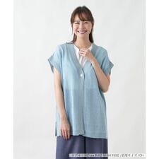 Vネックニットベスト