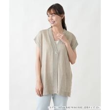 Vネックニットベスト