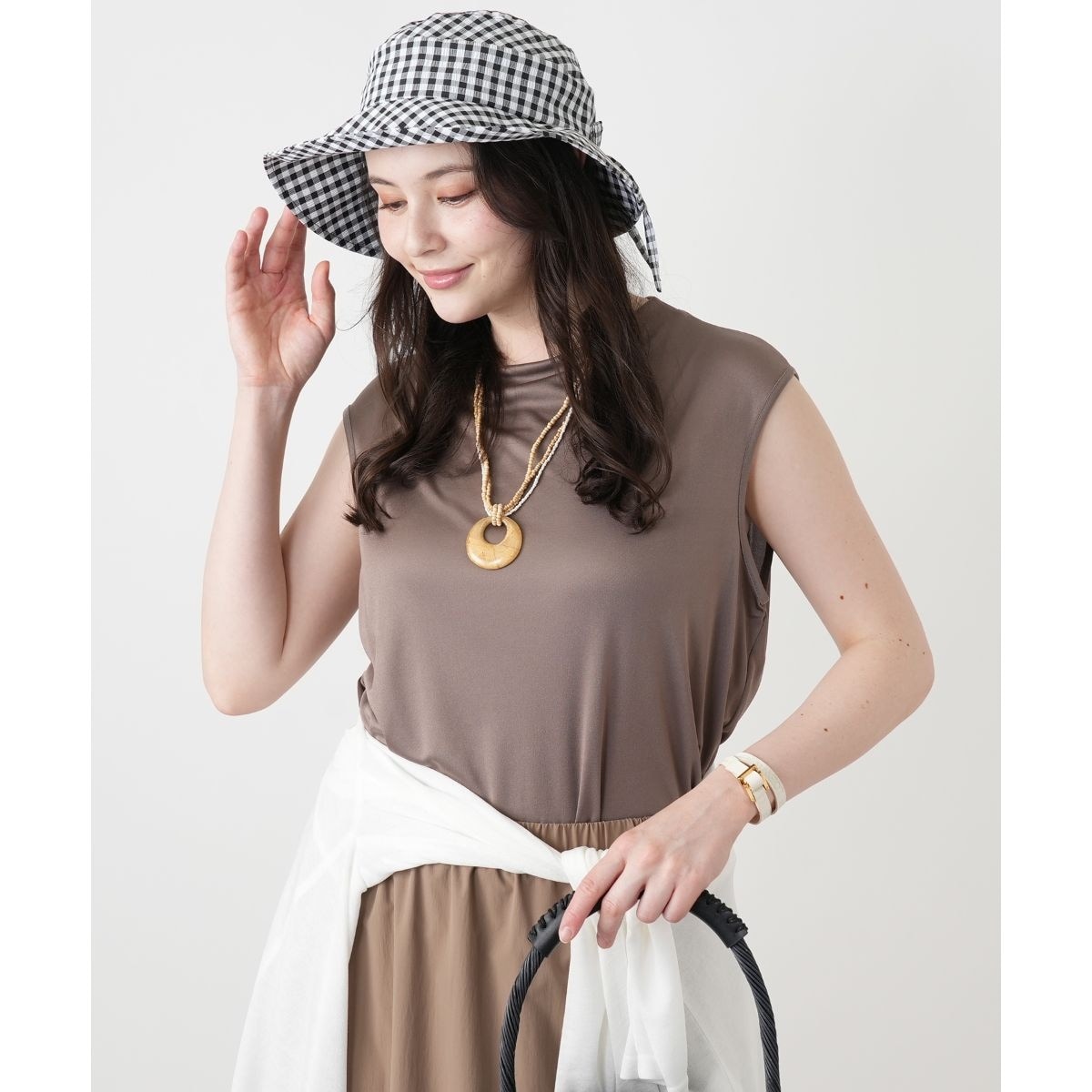 BEIGE, ベイジ RIVOLI リヴォリ ブルゾン ドルマンスリーブ 接触冷感】フレンチスリーブカットソー【2026年5月カタログ